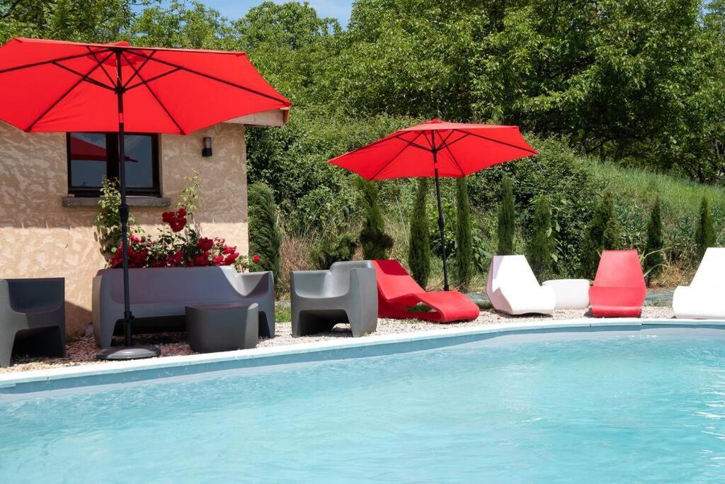 Combe Jolie Clim, Piscine & Jacuzzi Villa Saint-Vincent-de-Cosse Exterior photo